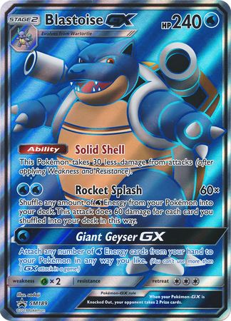 Blastoise GX (SM189) (Jumbo Card) [Sun & Moon: Black Star Promos] | Exor Games Dartmouth