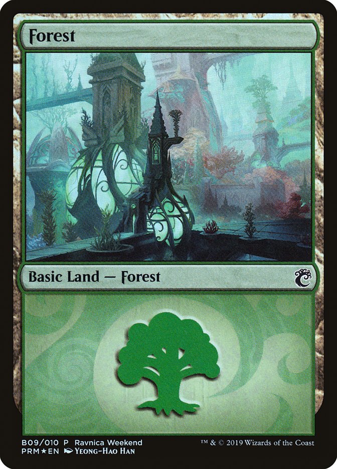 Forest (B09) [Ravnica Allegiance Guild Kit] | Exor Games Dartmouth