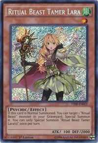 Ritual Beast Tamer Lara [THSF-EN022] Secret Rare | Exor Games Dartmouth