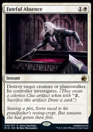 Fateful Absence (Promo Pack) [Innistrad: Midnight Hunt Promos] | Exor Games Dartmouth