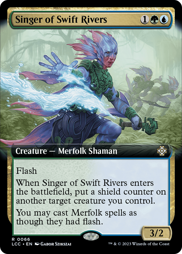 Singer of Swift Rivers (Extended Art) [The Lost Caverns of Ixalan Commander] | Exor Games Dartmouth