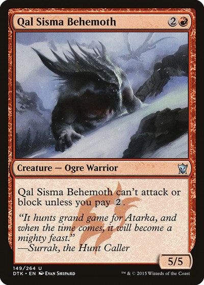 Qal Sisma Behemoth [Dragons of Tarkir] | Exor Games Dartmouth