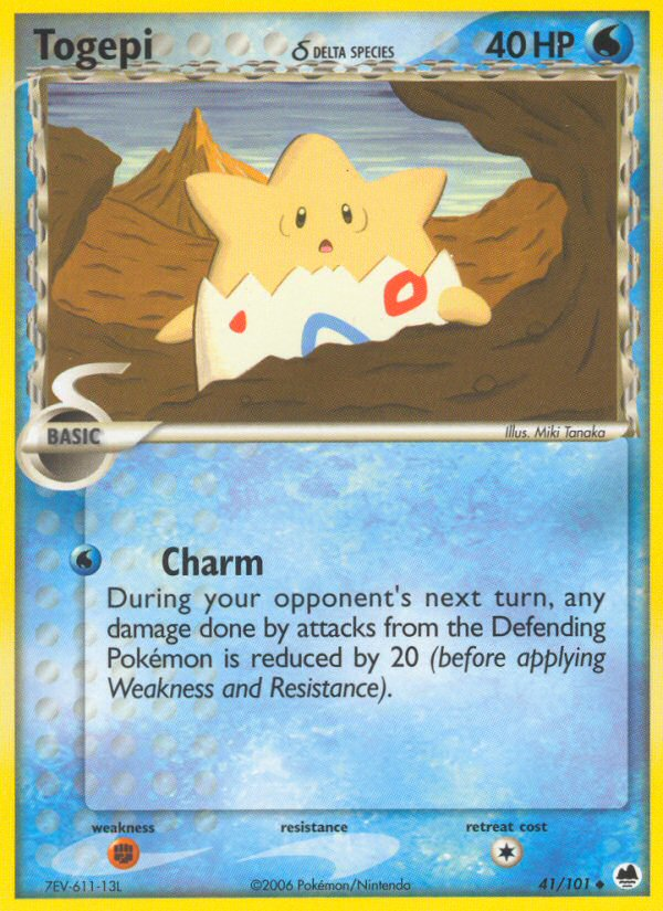 Togepi (41/101) (Delta Species) [EX: Dragon Frontiers] | Exor Games Dartmouth