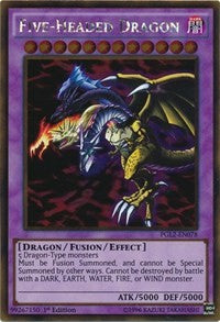 Five-Headed Dragon [PGL2-EN078] Gold Rare | Exor Games Dartmouth