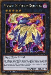 Number 14: Greedy Sarameya [PGL2-EN017] Gold Secret Rare | Exor Games Dartmouth