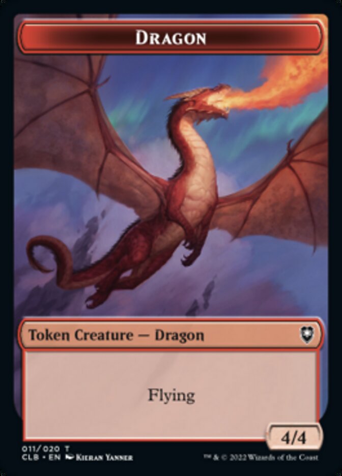 Dragon Token [Commander Legends: Battle for Baldur's Gate Tokens] | Exor Games Dartmouth