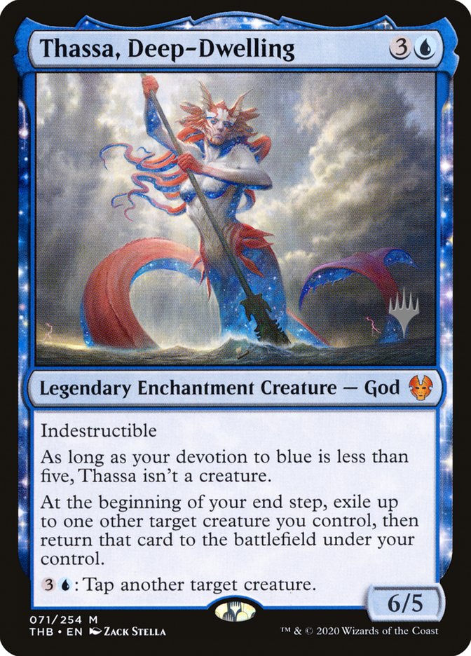 Thassa, Deep-Dwelling (Promo Pack) [Theros Beyond Death Promos] | Exor Games Dartmouth