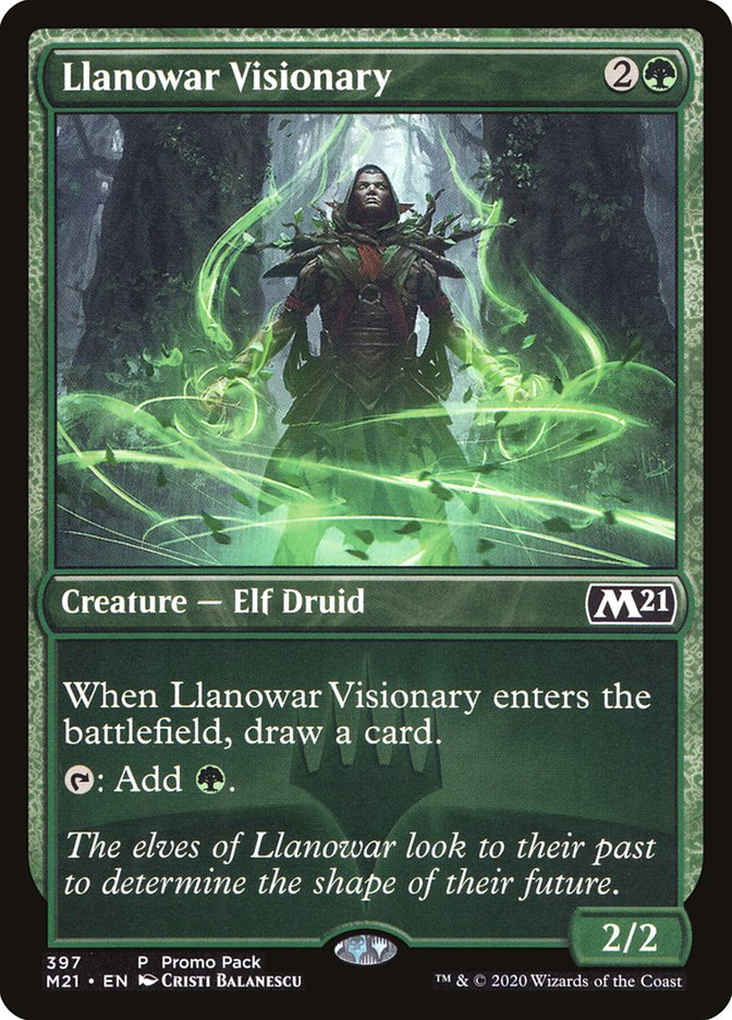 Llanowar Visionary (Promo Pack) [Core Set 2021 Promos] | Exor Games Dartmouth