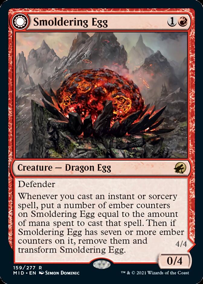 Smoldering Egg // Ashmouth Dragon [Innistrad: Midnight Hunt] | Exor Games Dartmouth