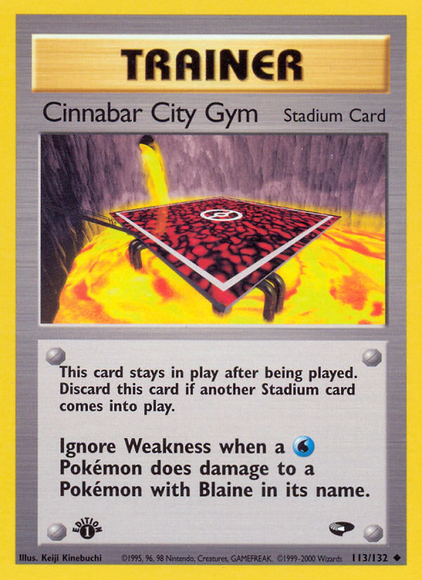 Cinnabar City Gym (113/132) [Gym Challenge 1st Edition] | Exor Games Dartmouth