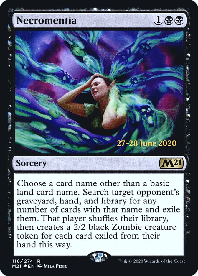 Necromentia  [Core Set 2021 Prerelease Promos] | Exor Games Dartmouth