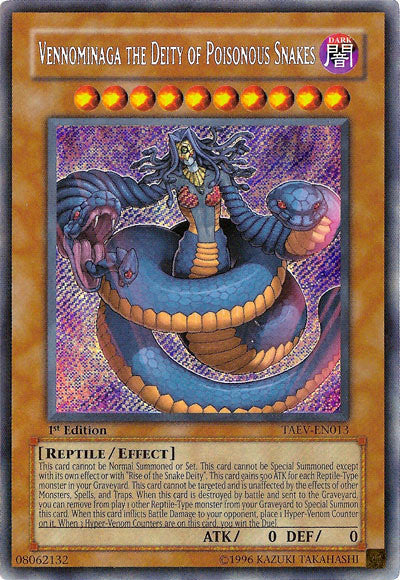 Vennominaga the Deity of Poisonous Snakes [TAEV-EN013] Secret Rare | Exor Games Dartmouth