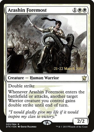 Arashin Foremost [Dragons of Tarkir Promos] | Exor Games Dartmouth