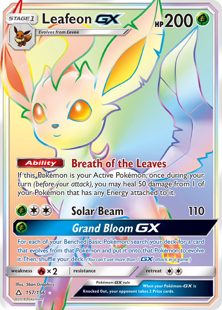 Leafeon GX (157/156) [Sun & Moon: Ultra Prism] | Exor Games Dartmouth