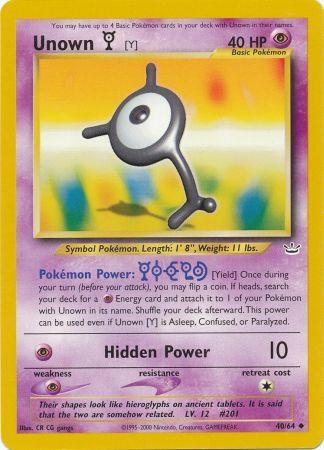 Unown [Y] (40/64) [Neo Revelation Unlimited] | Exor Games Dartmouth