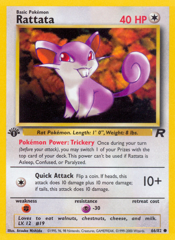 Rattata (66/82) [Team Rocket 1st Edition] | Exor Games Dartmouth