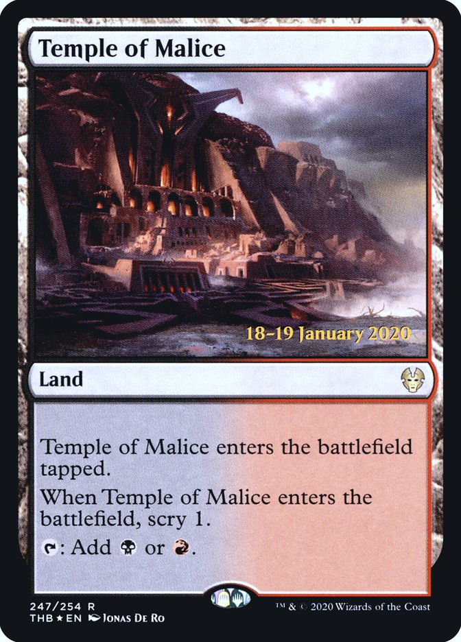 Temple of Malice [Theros Beyond Death Prerelease Promos] | Exor Games Dartmouth