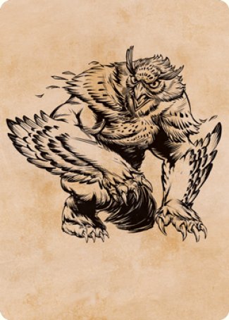 Owlbear (Showcase) Art Card [Dungeons & Dragons: Adventures in the Forgotten Realms Art Series] | Exor Games Dartmouth