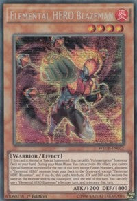 Elemental HERO Blazeman [WSUP-EN032] Prismatic Secret Rare | Exor Games Dartmouth