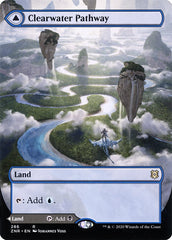 Clearwater Pathway // Murkwater Pathway (Borderless) [Zendikar Rising] | Exor Games Dartmouth