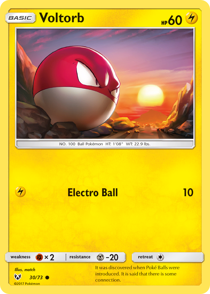 Voltorb (30/73) [Sun & Moon: Shining Legends] | Exor Games Dartmouth