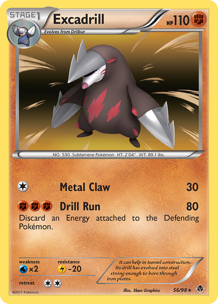 Excadrill (56/98) [Black & White: Emerging Powers] | Exor Games Dartmouth