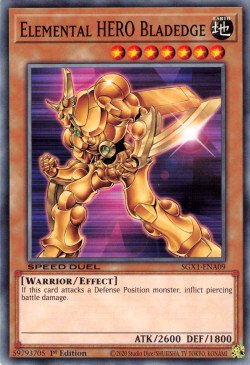 Elemental HERO Bladedge [SGX1-ENA09] Common | Exor Games Dartmouth