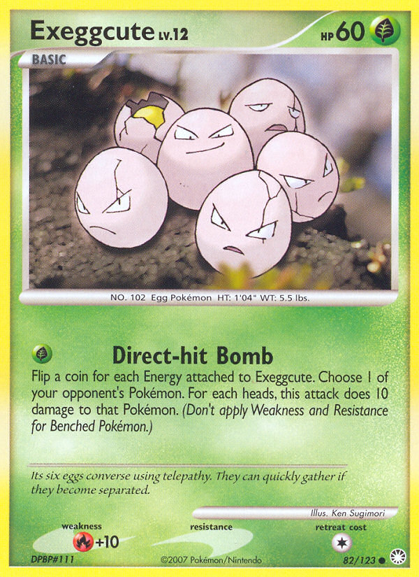 Exeggcute (82/123) [Diamond & Pearl: Mysterious Treasures] | Exor Games Dartmouth