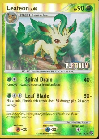 Leafeon (24/100) [Burger King Promos: 2009 Collection] | Exor Games Dartmouth