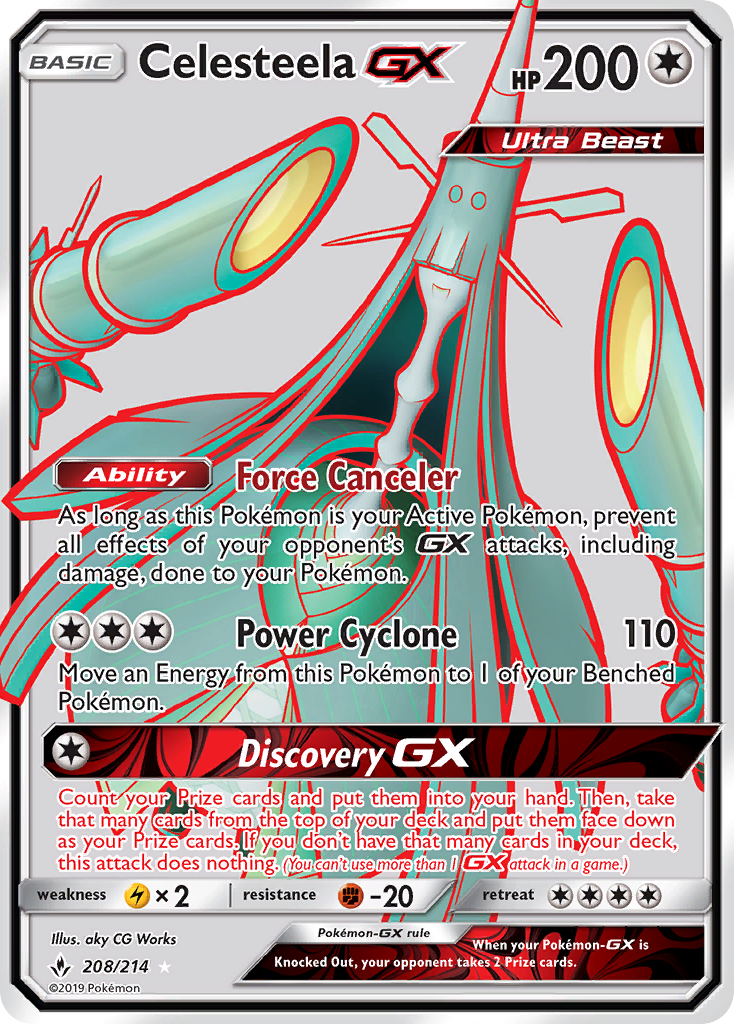 Celesteela GX (208/214) [Sun & Moon: Unbroken Bonds] | Exor Games Dartmouth