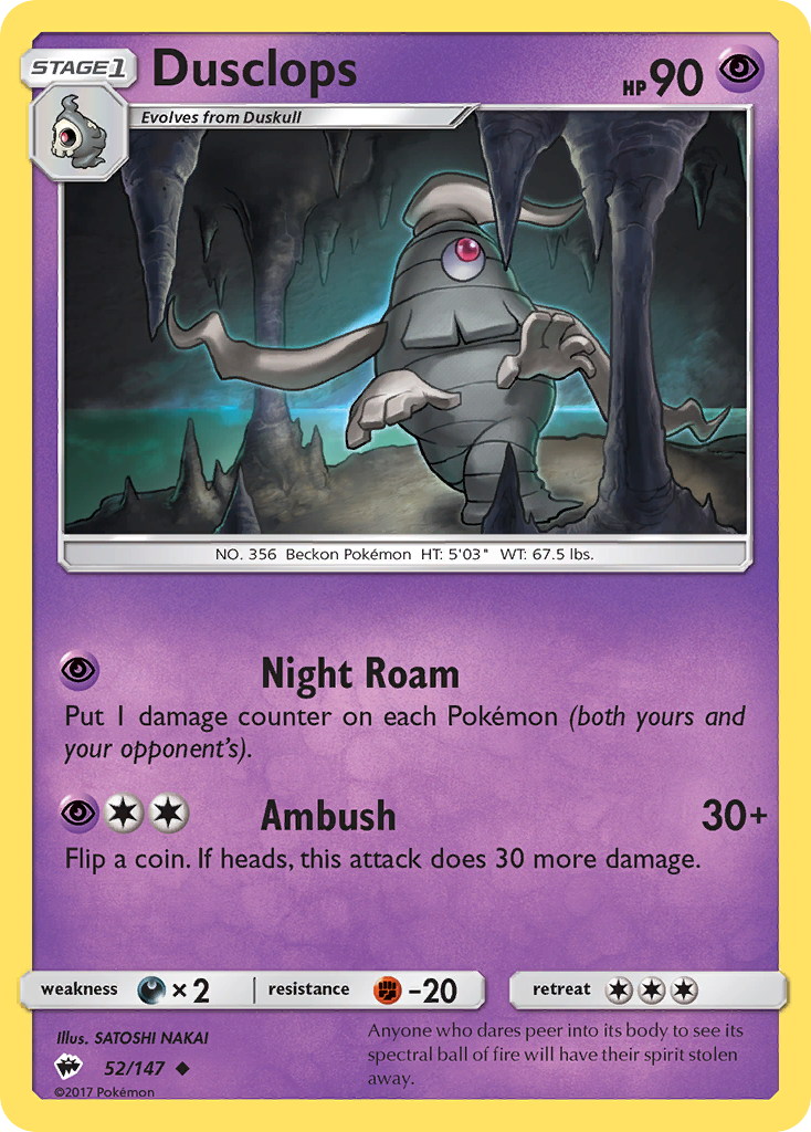 Dusclops (52/147) [Sun & Moon: Burning Shadows] | Exor Games Dartmouth