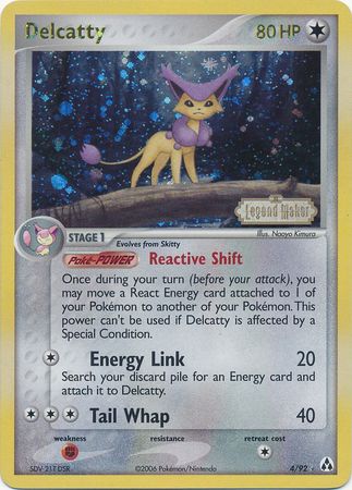 Delcatty (4/92) (Stamped) [EX: Legend Maker] | Exor Games Dartmouth