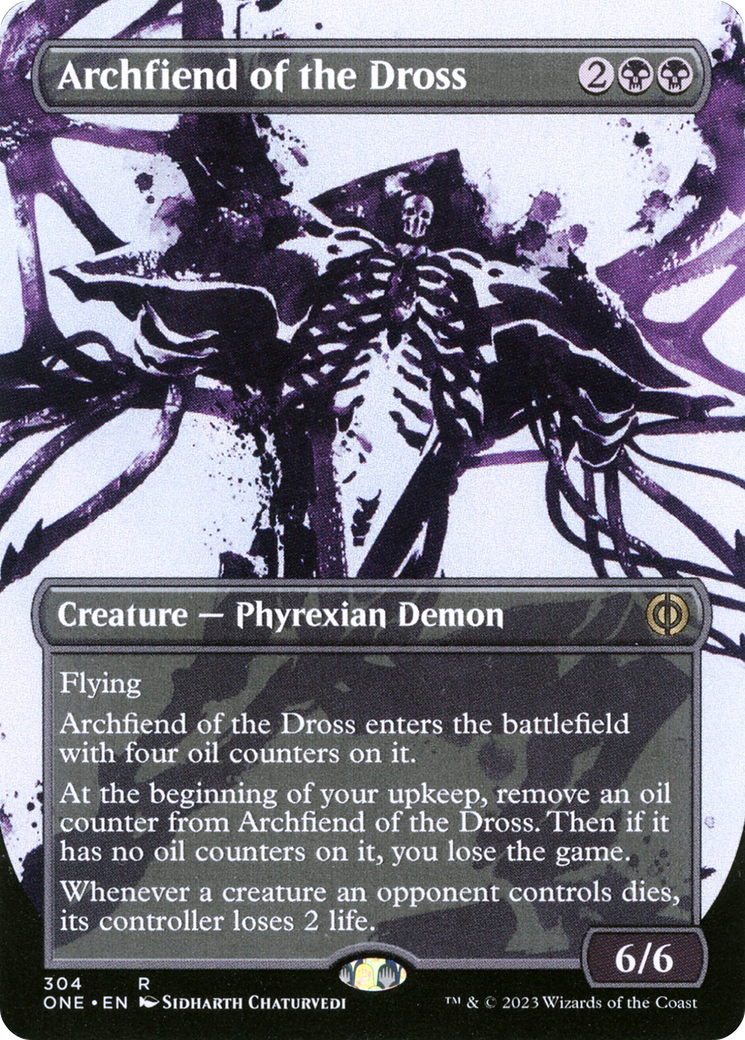 Archfiend of the Dross (Borderless Ichor) [Phyrexia: All Will Be One] | Exor Games Dartmouth