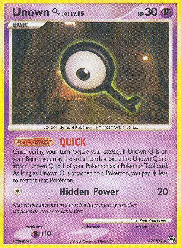 Unown Q (49/100) [Diamond & Pearl: Majestic Dawn] | Exor Games Dartmouth