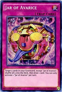 Jar of Avarice [CROS-EN074] Secret Rare | Exor Games Dartmouth