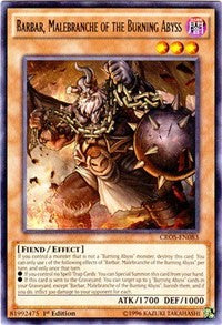 Barbar, Malebranche of the Burning Abyss [CROS-EN083] Rare | Exor Games Dartmouth