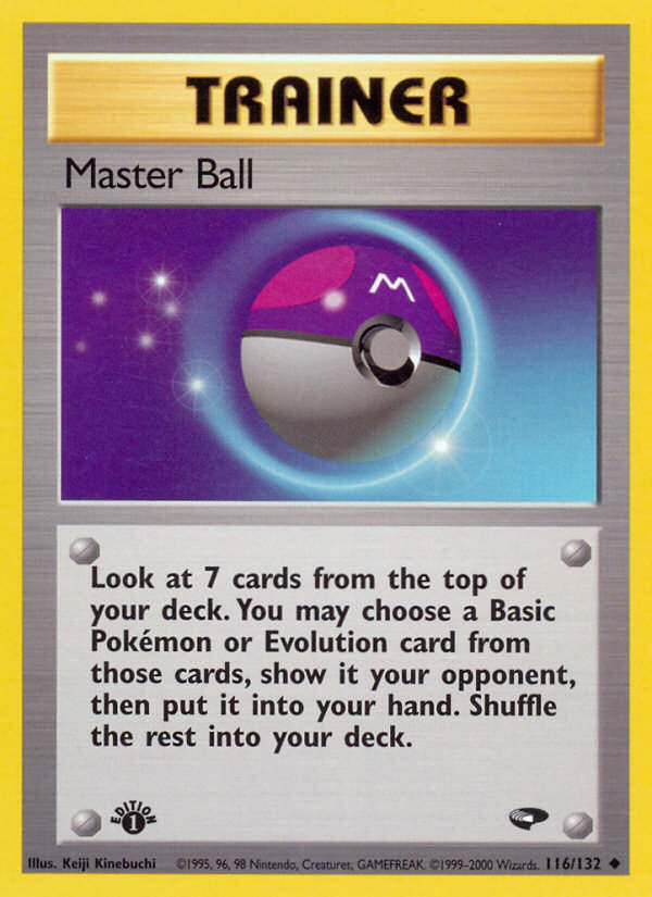 Master Ball (116/132) [Gym Challenge 1st Edition] | Exor Games Dartmouth