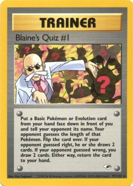 Blaine's Quiz #1 (97/132) [Gym Heroes Unlimited] | Exor Games Dartmouth