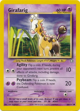 Girafarig (58/111) [Neo Genesis Unlimited] | Exor Games Dartmouth