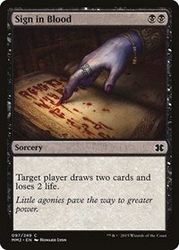 Sign in Blood [Modern Masters 2015] | Exor Games Dartmouth