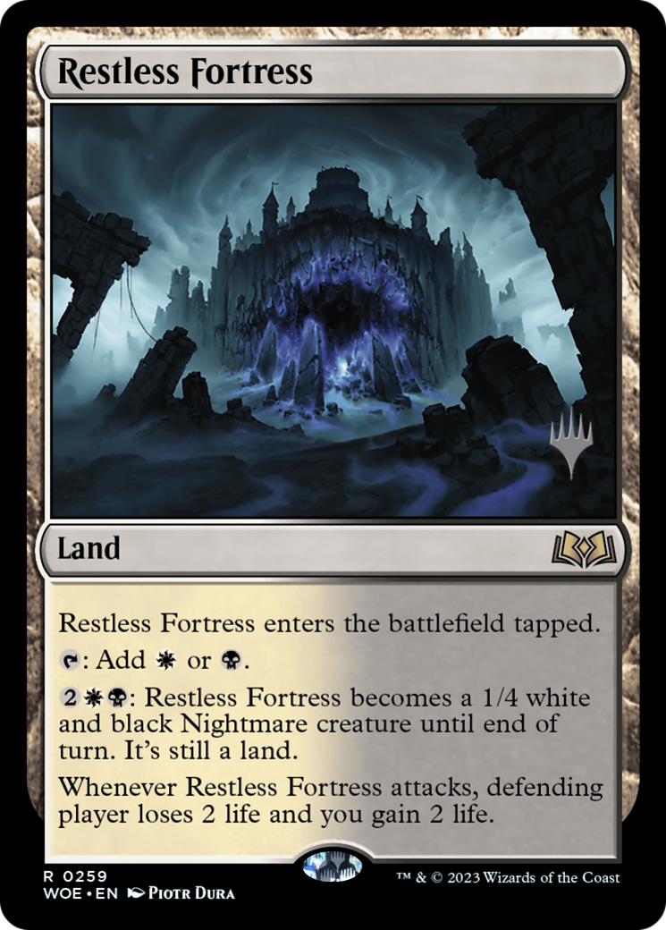 Restless Fortress (Promo Pack) [Wilds of Eldraine Promos] | Exor Games Dartmouth