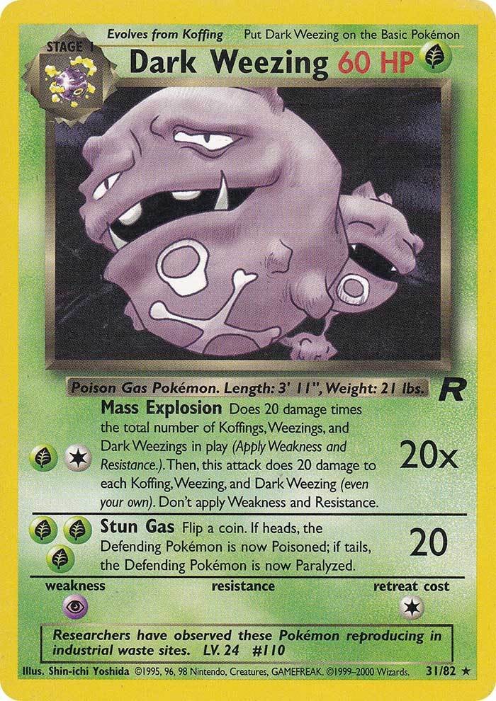 Dark Weezing (31/82) [Team Rocket Unlimited] | Exor Games Dartmouth