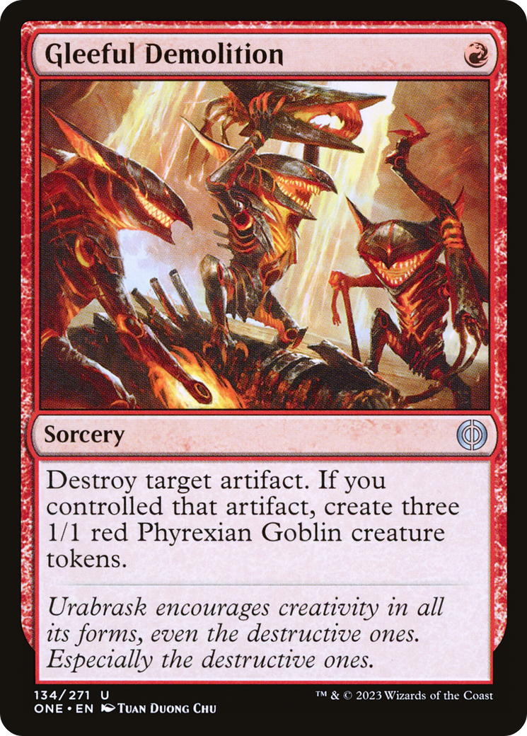 Gleeful Demolition [Phyrexia: All Will Be One] | Exor Games Dartmouth
