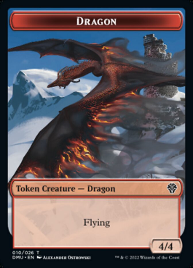 Soldier // Dragon Double-sided Token [Dominaria United Tokens] | Exor Games Dartmouth