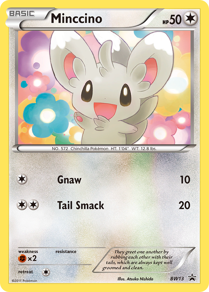 Minccino (BW13) (Cracked Ice Holo) [Black & White: Black Star Promos] | Exor Games Dartmouth