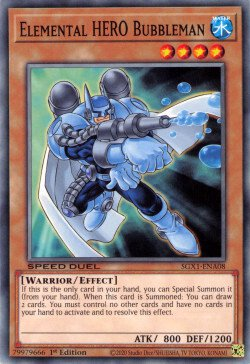 Elemental HERO Bubbleman [SGX1-ENA08] Common | Exor Games Dartmouth