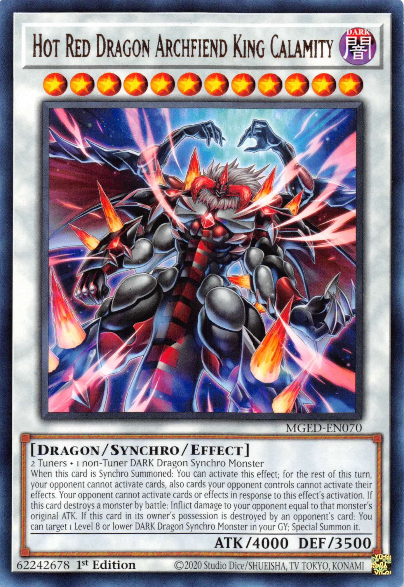 Hot Red Dragon Archfiend King Calamity [MGED-EN070] Rare | Exor Games Dartmouth