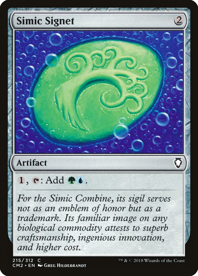 Simic Signet (215/312) [Commander Anthology Volume II] | Exor Games Dartmouth