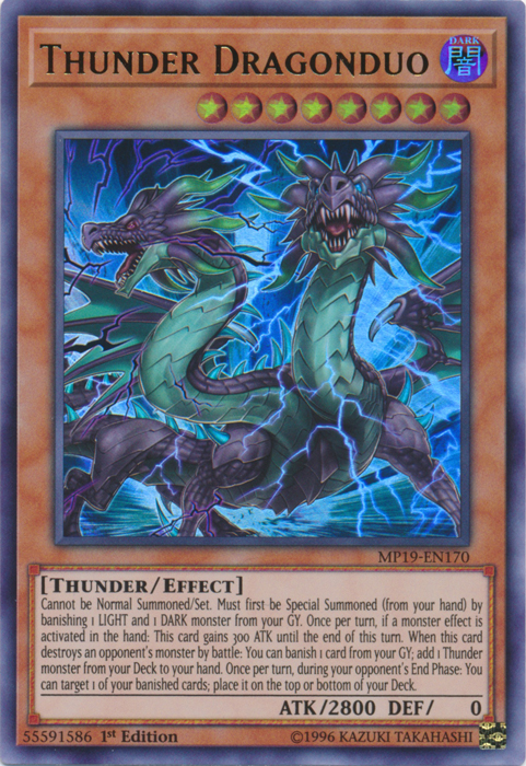 Thunder Dragonduo [MP19-EN170] Ultra Rare | Exor Games Dartmouth