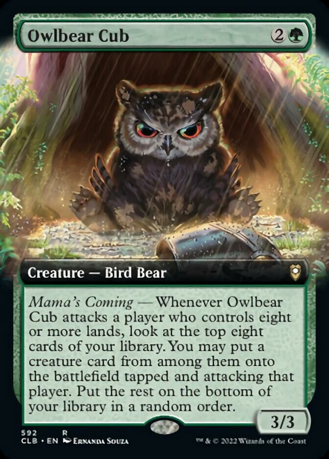 Owlbear Cub (Extended Art) [Commander Legends: Battle for Baldur's Gate] | Exor Games Dartmouth